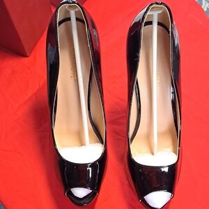 Black Patent Leather High Heels